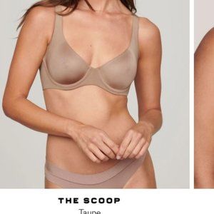 CUUP Taupe Scoop Bra